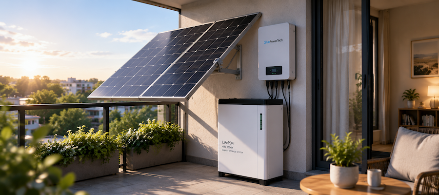 JunPowerTech balcony photovoltaic BMS solution for compact solar storage systems
