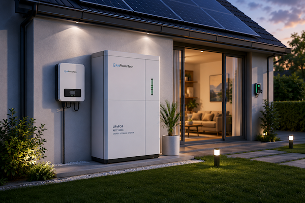 JunPowerTech home energy storage BMS solution for LiFePO4 residential battery systems